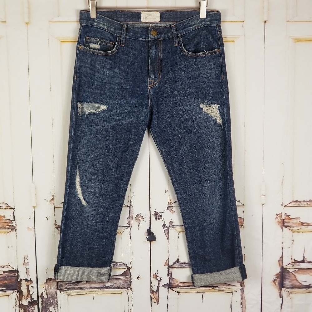 Current/Elliott Distressed Jeans - Picture 2 of 7